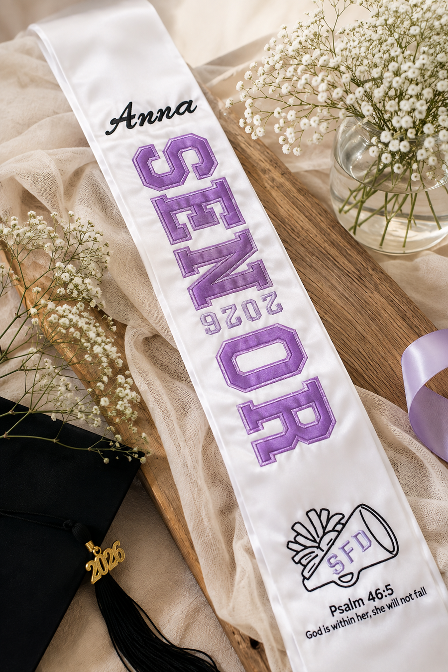 The Senior Send-Off | Custom Embroidered Senior Sash