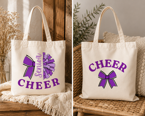 For the Sidelines | Custom Cheer Tote Bag