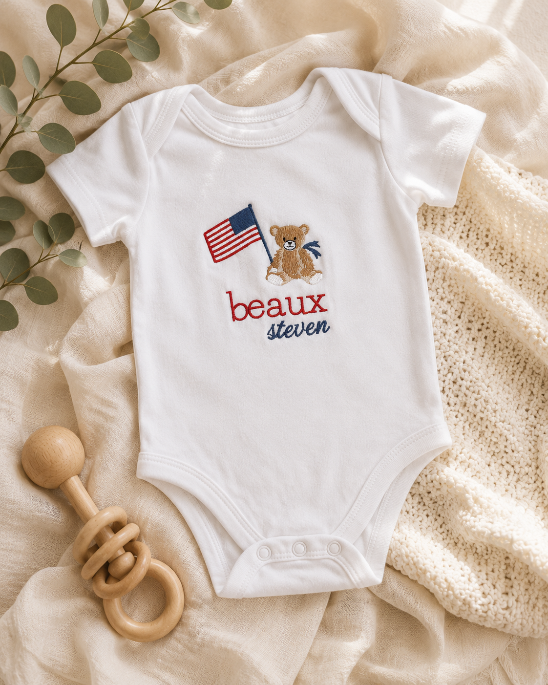 Little Love | Custom Embroidered Baby Bodysuit